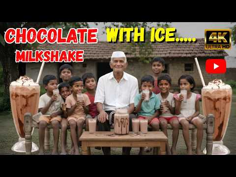 Easy Chocolate Milkshake Recipe By Kaka Village Food Vlog | Cooking In Village | Indian Street Food