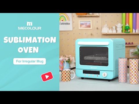 How to use mecolour new sublimation oven to make irregular shape mug?