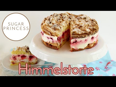 Delicious heavenly cake with raspberries | Recipe by Sugarprincess