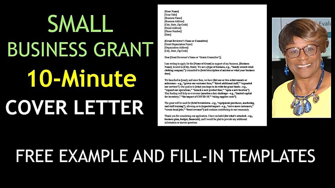 HOW TO WRITE A 2025 BUSINESS GRANT COVER LETTER IN 10 MINUTES- FREE TEMPLATES