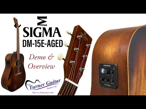 Sigma Aged Dreadnought Acoustic/Electric - Distressed Satin Finish image 10