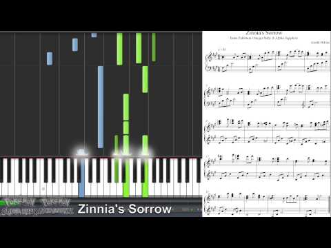 Pokémon ORAS - Lament of Falling Stars (Zinnia's Sorrow) (Synthesia Piano Tutorial)