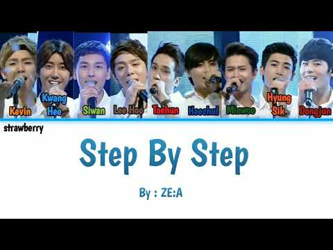 ZE:A (제국의아이돌) - Step By Step ( Colour Coded Lyrics Han/Rom/Eng )