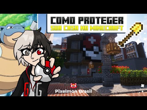 Tutorial :Como PROTEGER sua CASA no Minecraft Pixelmon Brasil | CLAIM