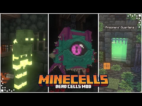 SirColor - Mine Cells - Dead Cells Mod (Minecraft Mod Showcase) | New Dimension, Deadly Mobs & Exploration Mod