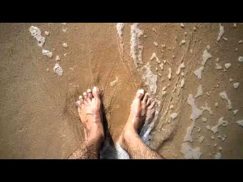 On my feet at beach