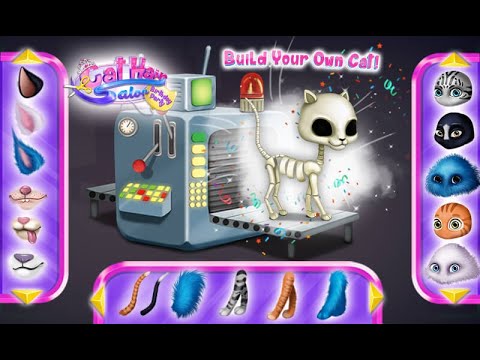 Cat Hair Salon Birthday Party Gameplay - Fun Pet Kitty Haircut Care Makeover Games - Fun Pet Animal