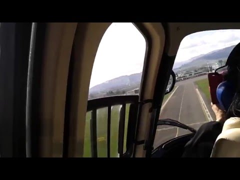 Helicopter landing in Poprad airport Slovakia