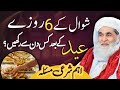 Islamic Question Answer| Shawal K 6 Rozy kb rkhny chaye ? | Maulana ilyas qadri| Madni TV Urdu