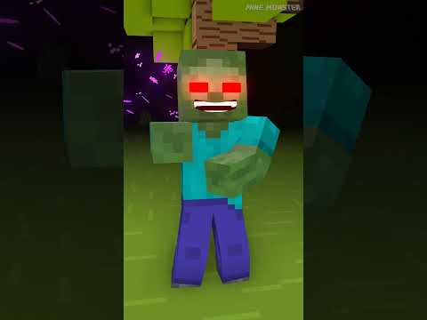 Mine Monster - Zombie Girl & Death Note p7 - minecraft animation #shorts