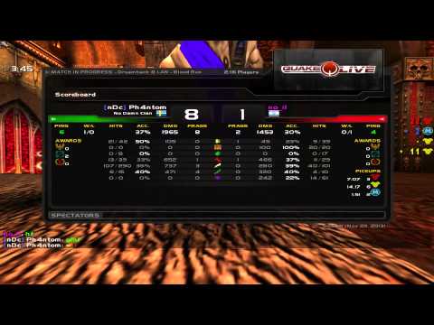 Ph4ntom vs no_il - DreamHack Winter 2013 Group D Round 7 (Quake Live VOD)