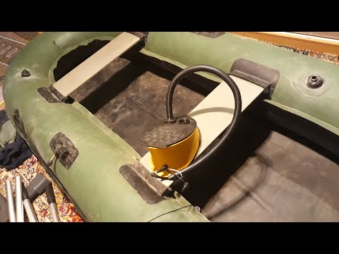 Как быстро накачать лодку ножным насосом для матрасов ПВХ