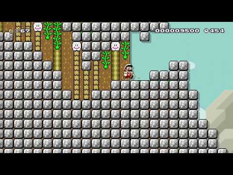 Haunted Hillside 5-4 by Phoenix - SUPER MARIO MAKER - NO COMMENTARY 1bj