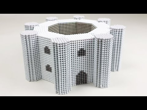 How to make Castel del Monte from 30000 Magnetic Balls | Magnetic Games