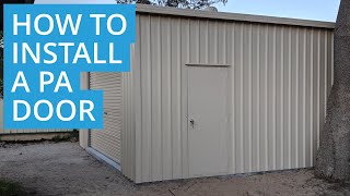 How to Build a Shed: Installing the Personal Access (PA) Door