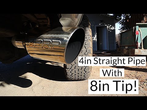 Cummins gets 4in straight pipe and cold air intake!!