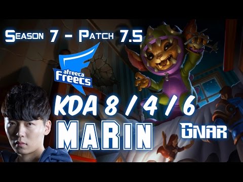 AFs MaRin GNAR vs ZAC Top - Patch 7.5 KR Ranked