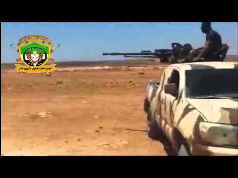 استهداف تجمعات داعش برشاش 14.5 من قبل تجمع كتائب الجيش السوري الحر في بلدة اخترين في ريف حلب الشمالي--9