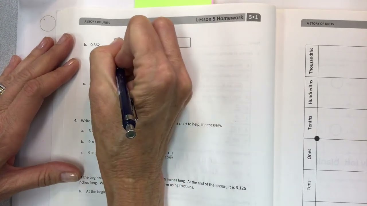 Eureka math grade 5 module 1 lesson 5 homework