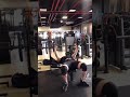 Benchpressing Charli D'Amelio