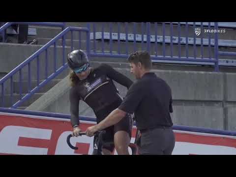 2021 USA Cycling Collegiate Track Nationals: Men's Sprint: Semi finals, ride 1, Ian Borella vs. D...