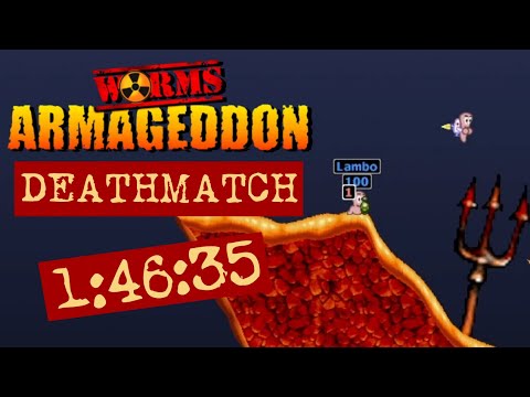 Worms Armageddon (PC) - Deathmatch speedrun in 1:46:35 (new PB!)