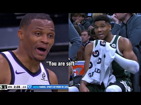 Russell Westbrook Played Like A BEAST In Intense Fight vs. Giannis 🔥