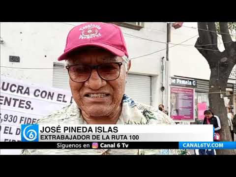 Ex trabajadores de la Ruta 100 denuncian robo de fideicomisos por parte del Banco IXE ahora Banorte