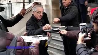 The Irishman Robert DeNiro Signing Autograph on Joker during London Premiere video