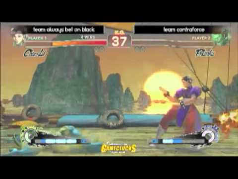 Tourneyplay August SSF4 3v3s   Losers Finals   Team Always Bet On Black vs Team ContraForce