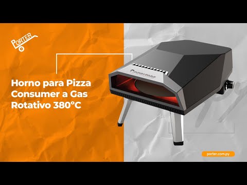 porter.com.py - Horno para Pizza Consumer a Gas Rotativo 380ºC