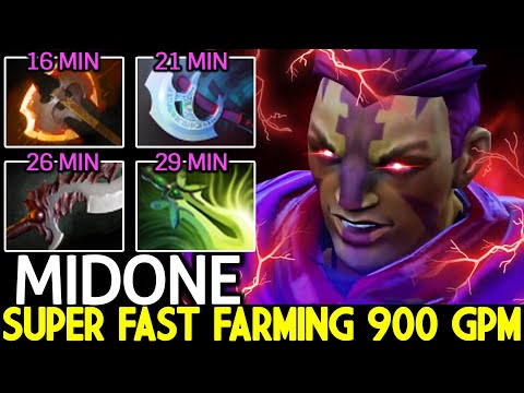 MIDONE [Anti Mage] Super Fast Farming 900 GPM Carry The Game Dota 2