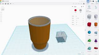 How to model a tumbler-style mug in Tinkercad