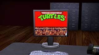 TMNT2 arcade on PC Screen 