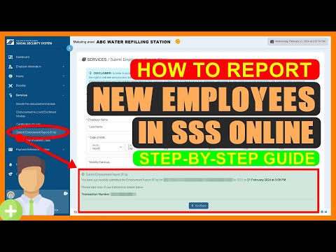 HOW TO REPORT NEW EMPLOYEES IN SSS ONLINE 2024 | EMPLOYER