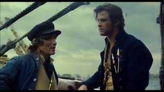 Tom Holland and Chris Hemsworth HEART OF THE SEA...Great White "Sail Away"