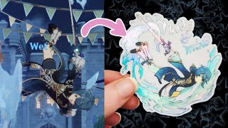 Making a Xingqiu sticker :)