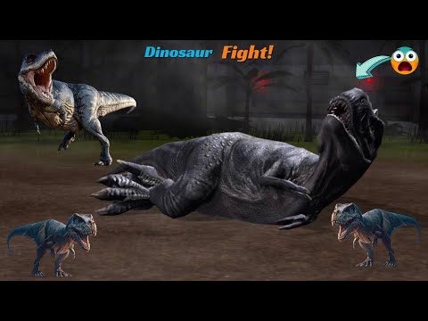 Carnivorous Dinosaurs And Herbivores Dinosaurs Battle in Tug of war - Jurassic World New Evolution