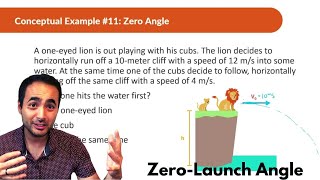 Projectile Motion | Conceptual Physics | Zero Launch Angle