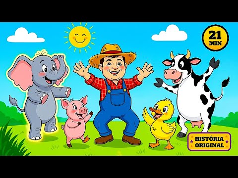 Seu Lobato Tinha um Sítio e Amigos 🐷🦆 21 Minutos de Músicas Infantis + História do Tico ✨