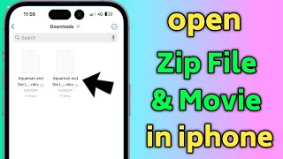 iPhone: How to open RAR files on iPhone | Open video zip file in iPhone (Extract .RAR)