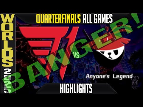 T1 vs AL Highlights ALL GAMES | Worlds 2025 Quarterfinals | T1 vs Anyones Legend