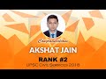 Mock Interview of All India Rank-2 Akshat Jain, IAS Topper 2018 at Vajirao and Reddy Institute