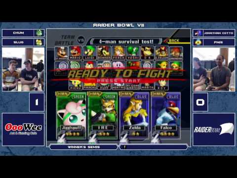 Raider Bowl VII Melee Doubles - Chum + Slug (Green) vs Jonathan Cotto + PNIS (Blue) - Winner's Semis