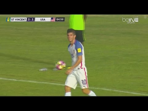 Christian Pulisic vs. St.Vincent & the Grenadines | 02.09.2016 | World Cup Qualifying |ᴴᴰ