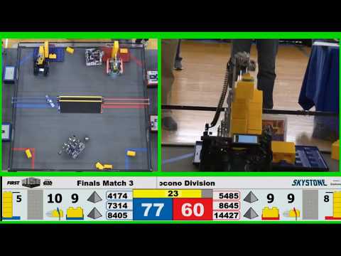 FTC Skystone | 107 points | 5485 Gorillabots | Pennsylvania State Championships | Finals 3