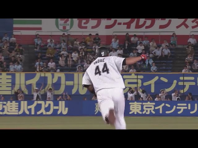 【8回裏】マリーンズ・井上 この試合3本目のヒットは試合を決定づける2ランホームラン!! 2019/8/23 M-H