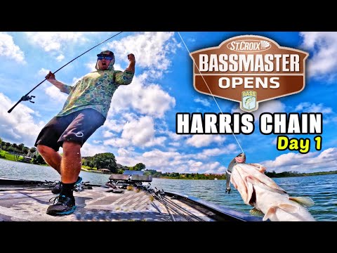 UNBELIEVABLE Day Sends Me to the Top of the Leaderboard!! (Bassmaster Open Harris Chain)