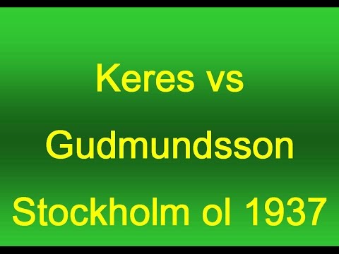 Keres vs Gudmundsson - Stockholm ol 1937