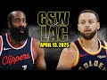 Golden State Warriors Vs Los Angeles Clippers Full Game Highlights April 13 2025 Regular Season